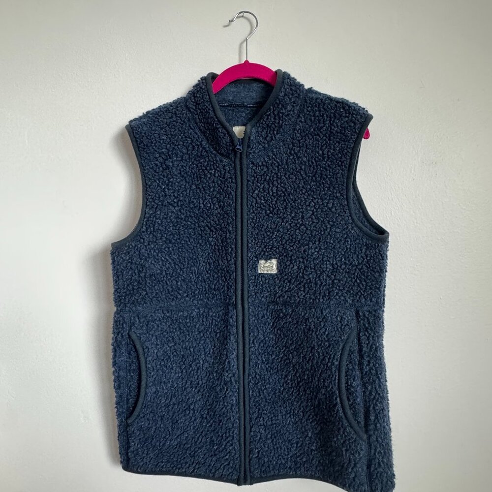 Snow Peak Fleece Vest – Navy Blue – Unisex Size M